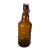 Vintage Fischer Biere d'Alsace Brown Bottle With Swing Top Cap French Beer Bottle With Embossed Image. 2 Available. For Sale