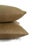 Camel Holly Hunt Aqua Velvet Sand Pillow Cover For Sale - Image 8 of 10