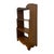 1970s Vintage 4-Tier Solid Wood Bookshelf – Antique Style Scalloped Bookcase and Display Shelf For Sale - Image 5 of 7