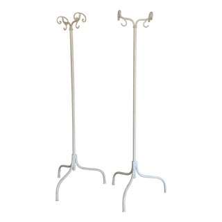 Vintage Colored Iron Coat Hangers, 1930s, Set of 2 For Sale