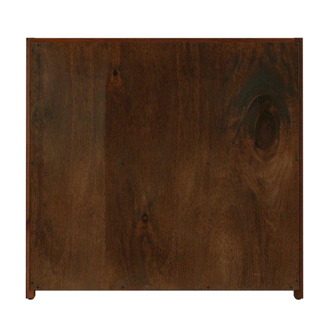 Lark 34 in. W Rectangular Wood 3 Drawer Dresser, Walnut For Sale In Chicago - Image 6 of 8