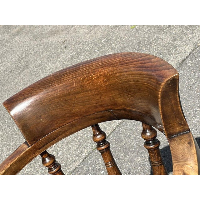 Set of Victorian Armchairs in Brass Castors For Sale - Image 9 of 16