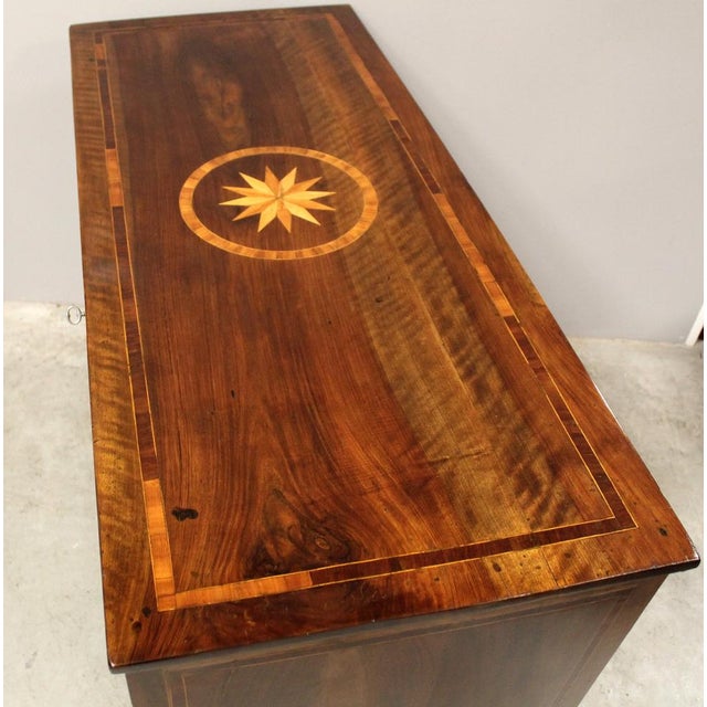 18th Century Italian Louis XVI Walnut Chest of Drawers For Sale - Image 13 of 17