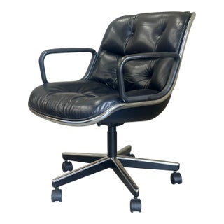 1980s Charles Pollock for Knoll Office Desk Chair For Sale