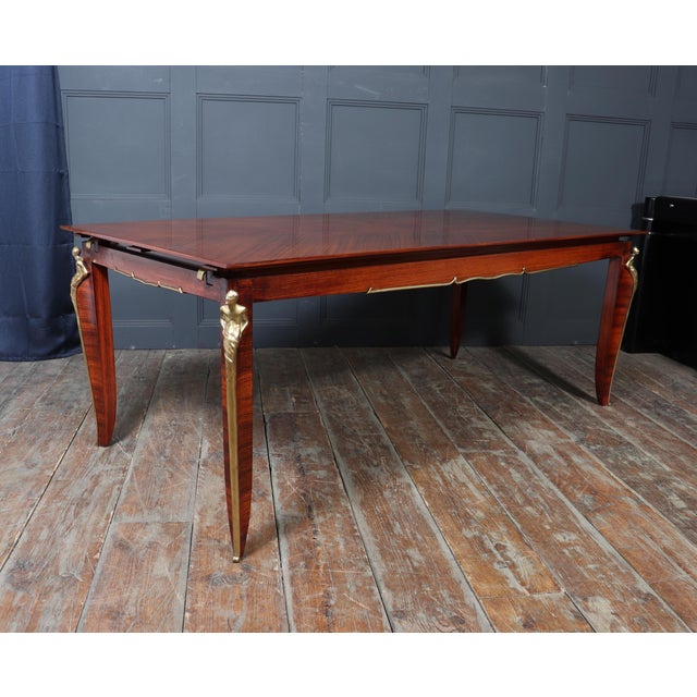 French Art Deco Rosewood Dining Table, 1925 For Sale - Image 16 of 18