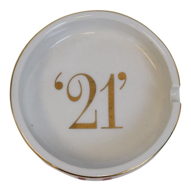 The "21" Club Ceramic Ashtray For Sale