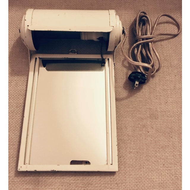 Metal 1950s Electric Hanging Shaving Mirror For Sale - Image 7 of 7