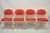 Mid 20th Century Vintage American Seating Metal Frame Red Upholstered Folding Chairs - Set of 4 For Sale - Image 12 of 12