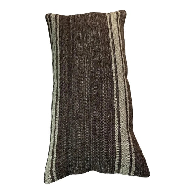 Textile Vintage Turkish Kilim Pillow Cover For Sale - Image 7 of 11