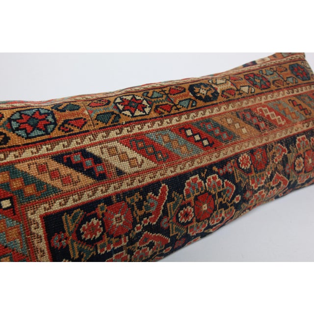 Early 20th Century Antique Handwoven Tribal Throw Rug Pillow -16'' X 39'' For Sale - Image 5 of 11