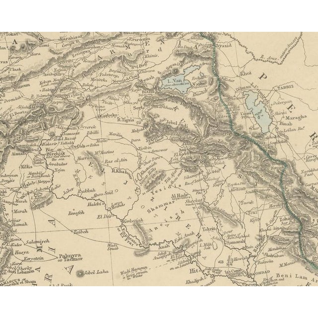 Antique Map of the Turkish Empire and Greece, 1858 For Sale - Image 6 of 9