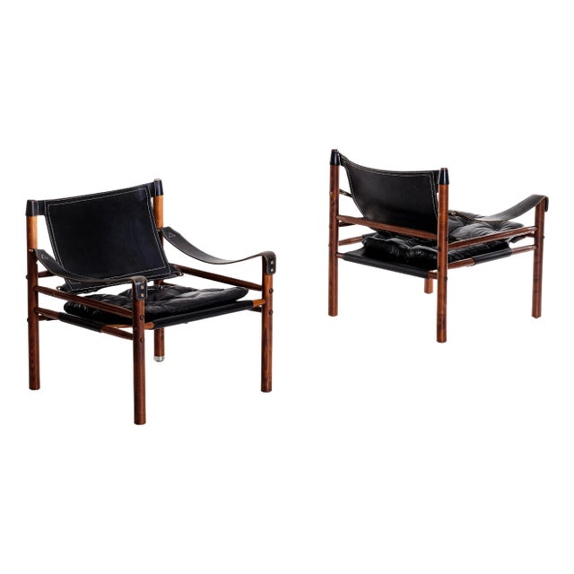 Set of Sirocco Easy Chairs by Arne Norell, 1970s For Sale