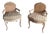 Late 20th Century Pair of French Louis XV Style Cane Back Bergère Chairs For Sale