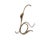 A hand-foraged calla lily candle holder by the American artist and blacksmith Jack Brubaker. This vine-like candle holder...