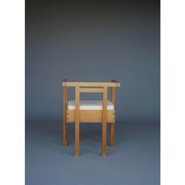 Wood Dutch Architects Side Chair in Pine, 1960s For Sale - Image 7 of 13