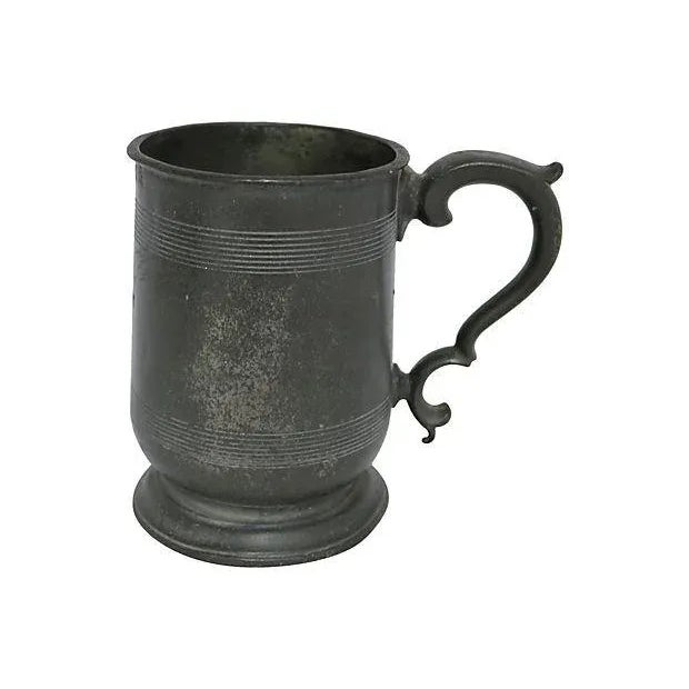 Antique Victorian Pewter Beer Tankard For Sale In Los Angeles - Image 6 of 6