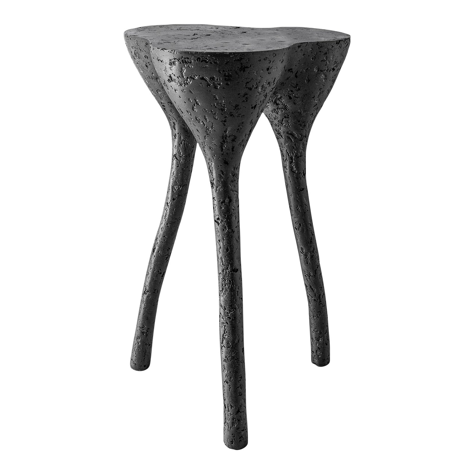 Black Contemporary Tripod Side Table, Interior Accent by Donatas