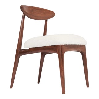Sculpted Walnut Desk Chair by C. Stan Morris, Circa 1967 For Sale