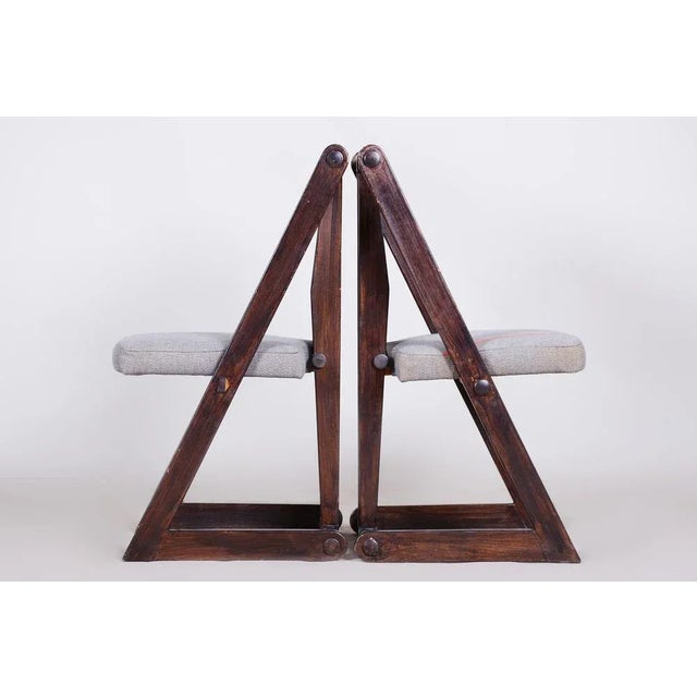 Set of Avant Garde Armchairs, Czechia, 1940s For Sale - Image 13 of 16