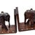 Mid 20th Century Anglo-Indian Carved Hardwood Elephant Bookends With Intricate Bone Inlay — Pair For Sale - Image 11 of 11