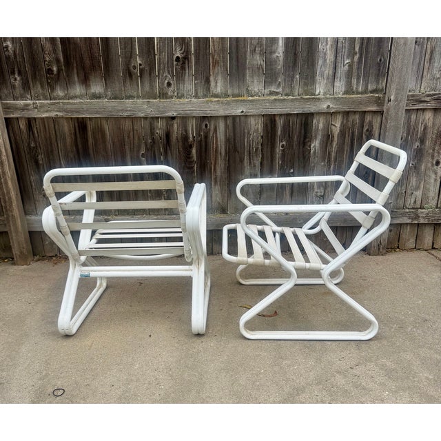 Vintage 1980's Mallin Outdoor Dining Set For Sale - Image 4 of 10