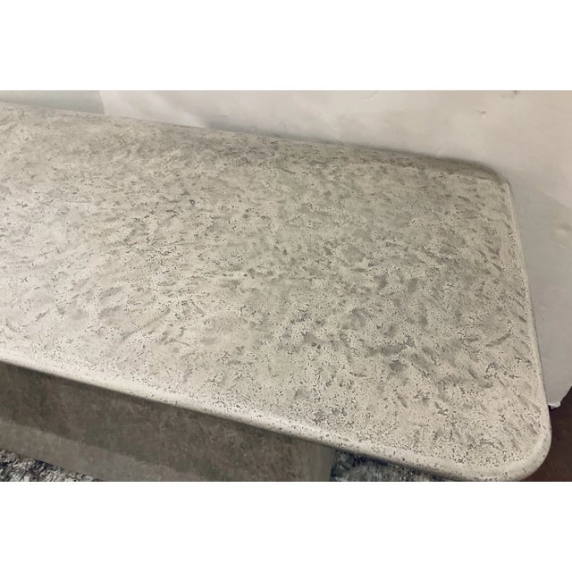 Organic Modern Indoor/Outdoor Gray Fiber Clay Clara Dining Table For Sale In Atlanta - Image 6 of 6
