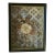 Antique 19th Century French Victorian Wall Paper Shadow Box With Fancy Work Dimensional Flower For Sale