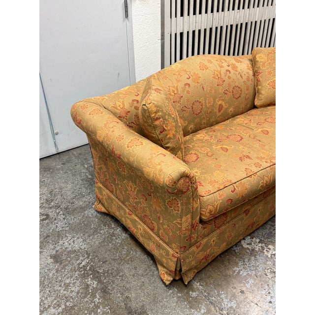 Bespoke Traditional Camelback Floral Upholstered Loveseat For Sale - Image 11 of 12
