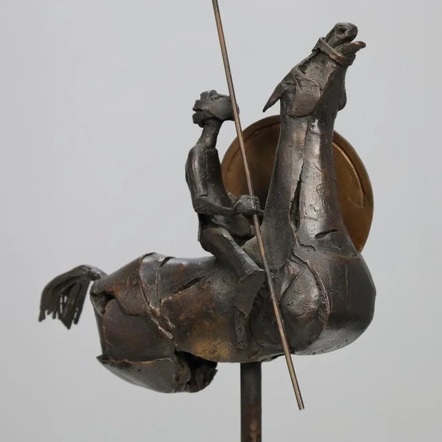 1990s Jaroslawa Dankowa, Sculpture Between Heaven and Earth, 1990s, Bronze with Stone Base For Sale - Image 5 of 7