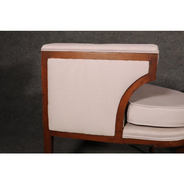 Wood Mid 20th Century Vintage Modern Corner Chairs - 4 Pieces For Sale - Image 7 of 10
