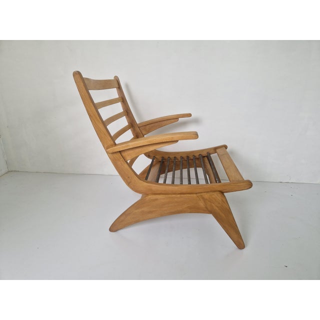 Mid-Century Modern Modernist Oak Easy Chair by Jan Den Drijver, 1940s For Sale - Image 3 of 17