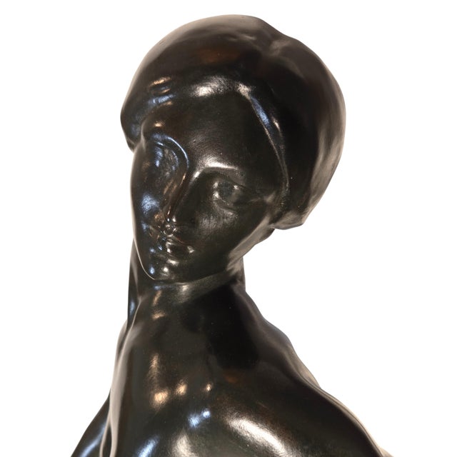 Early 20th Century E. Popineau Signed Large, Original, French Art Deco Bronze Female Cymbal Dancer - Francois Emile Popineau For Sale In New York - Image 6 of 18