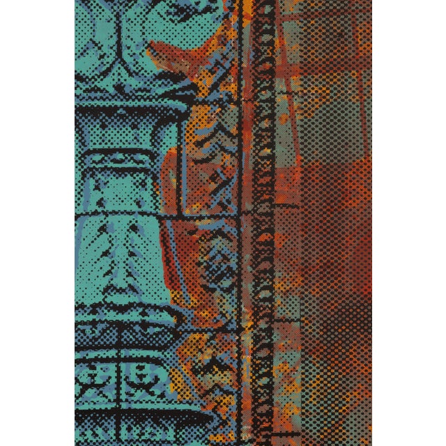 Judith Lipnik Perlow Column Series XI 2003 Signed Serigraph in Colors on Paper For Sale - Image 4 of 4