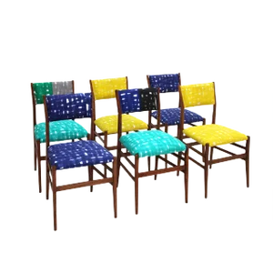 Mid-Century Italian Ash Leggera Chairs by Gio Ponti for Cassina, 1951, Set of 6