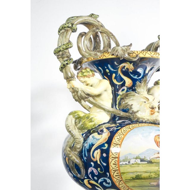 White Large Triptych Vases by Richard Ginori, 1900, Set of 3 For Sale - Image 8 of 18