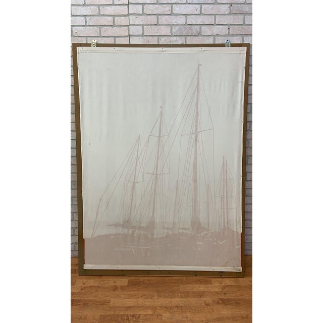 Mid 20th Century Vintage Marushka Canvas Art Print Fabric Framed Panels - Set of 4 For Sale - Image 5 of 11