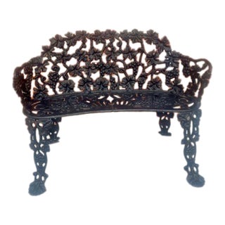 Cast Iron Grapevine Loveseat For Sale
