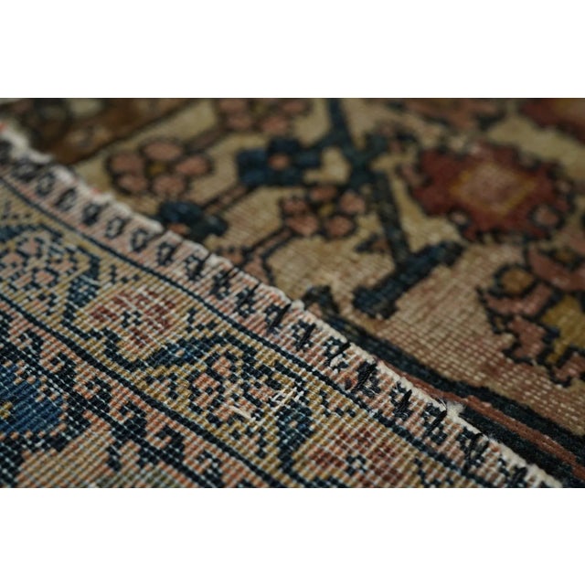 Green Late 18th Century Antique Farahan Sarouk Rug 4'3'' x 6'7'' For Sale - Image 8 of 9