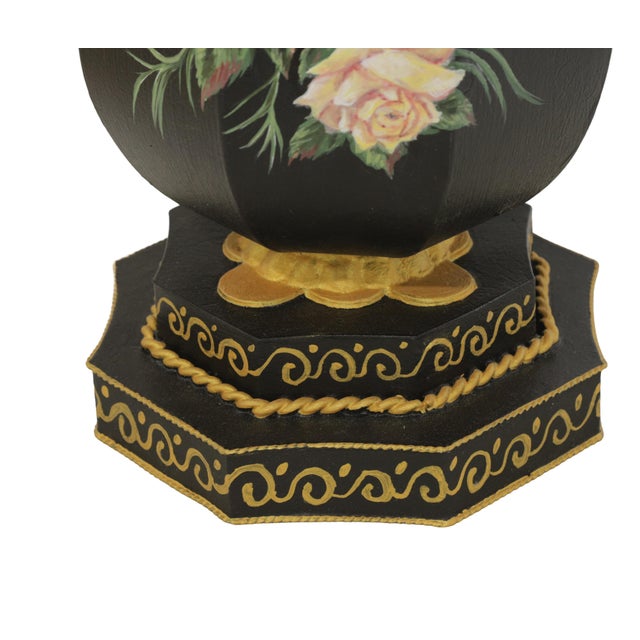 Early 21st Century Contemporary Handcrafted Wrought Iron Table Lamp in the Style of Chelsea House. For Sale - Image 5 of 10