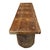 Wood Vintage Log & Panel Rustic Bench For Sale - Image 7 of 10