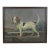 Vintage Oil Painting of a Hunting Hound Dog in Landscape Scene - Framed Art For Sale