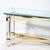 Mid-Century X Form Polished Brass & Lucite Console Table by Karl Springer For Sale In New York - Image 6 of 14