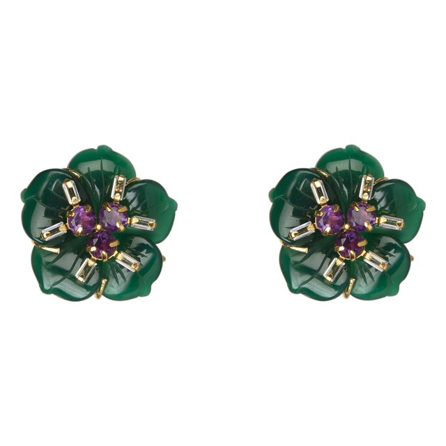 Cordelia Studs Clip On, A Pair For Sale