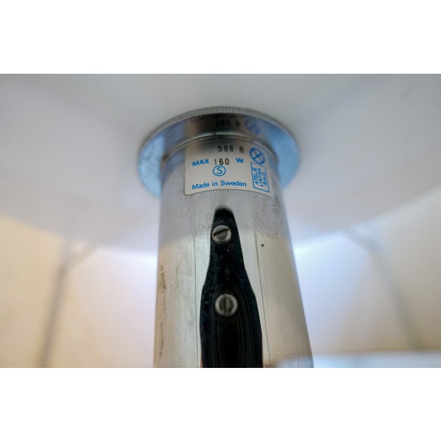 Mid-Century Leather Chrome Floor Lamp from Atelje Lyktan, Sweden, 1960s For Sale - Image 14 of 18