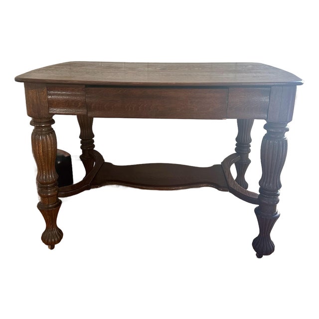 Antique Library Table For Sale