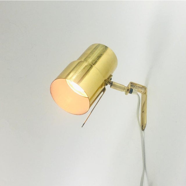 Scandinavian Polished Brass Wall Lights by Hans-Agne Jakobsson, 1960s, Set of 2 For Sale - Image 6 of 12