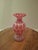 Victorian Cranberry Opalescent Coin Spot Vase Northwood Glass 6" Ruffled Rim Antique Eapg For Sale - Image 13 of 18