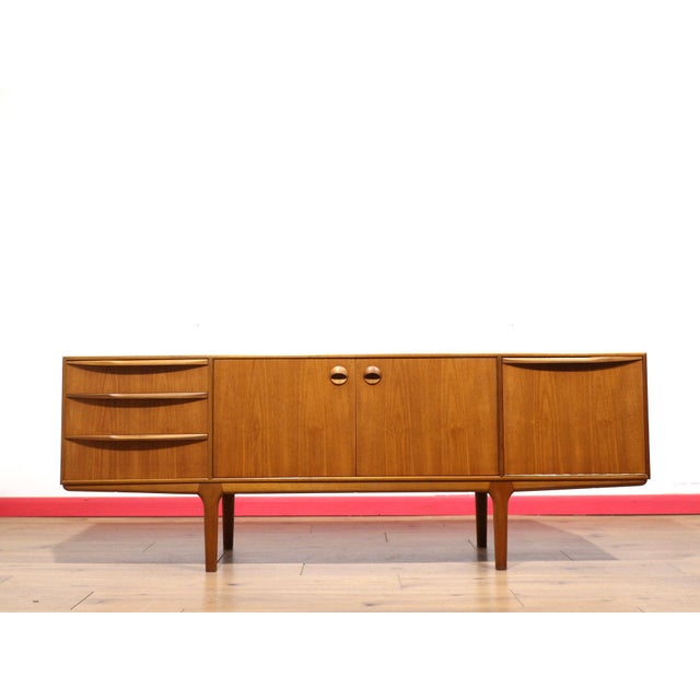 Mid-Century Modern Mid Century Modern Vintage Teak Credenza Sideboard by McIntosh Danish Style For Sale - Image 3 of 15