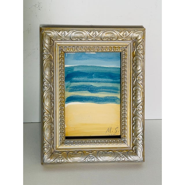 Abstract Small Abstract Sunny Isles Beach Signed and Framed For Sale - Image 3 of 4
