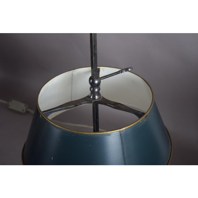 Metal French Bouillotte Lamps in Silvered Metal, 1940s, Set of 2 For Sale - Image 7 of 18